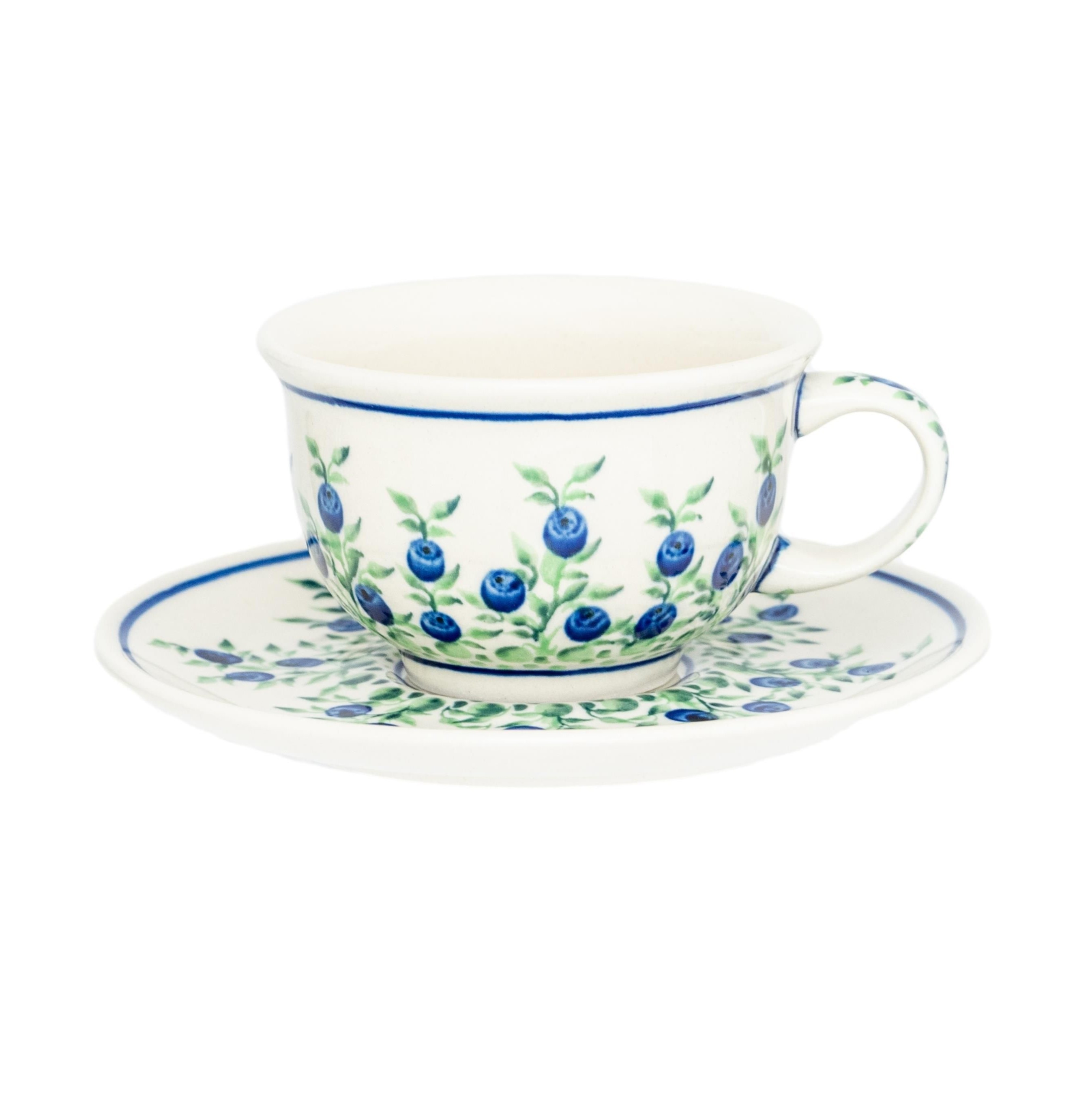 Filiżanka ze spodkiem 220 ml Bolesławiec GU-775836-1208 Jagody