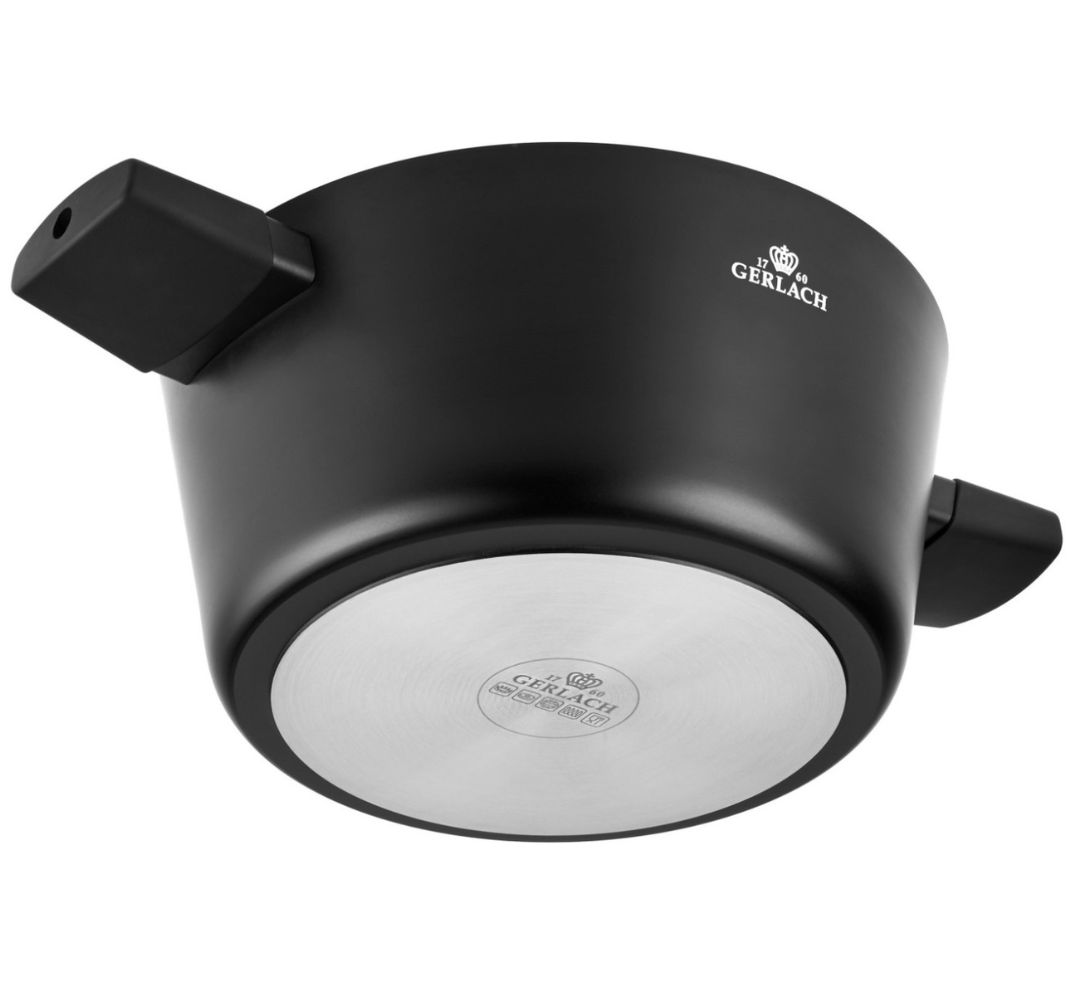 Garnek aluminiowy 24cm 4,4l Gerlach - Granitex - obrazek 4