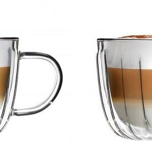 Komplet 2 filiżanek z podwójną ścianką 250 ml Vialli Design - Tulip 8784