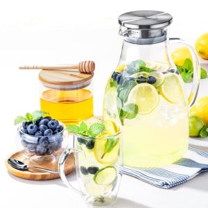 Dzbanek żaroodporny z metalową pokrywką 2500 ml Wilmax