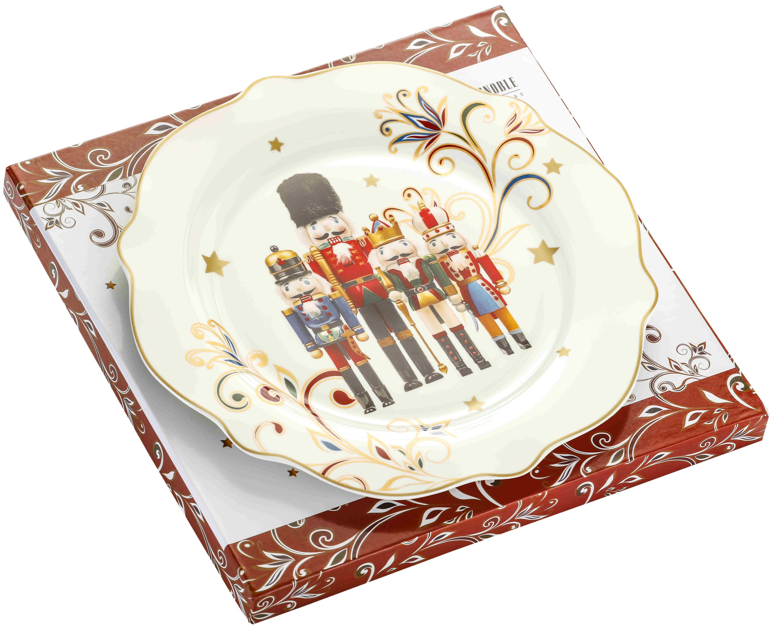 Talerz Świąteczny z Dziadkiem do orzechów 27 cm|555-7103