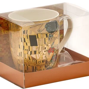 Kubek z łyżeczką 320 ml Marco Polo - Klimt The Kiss
