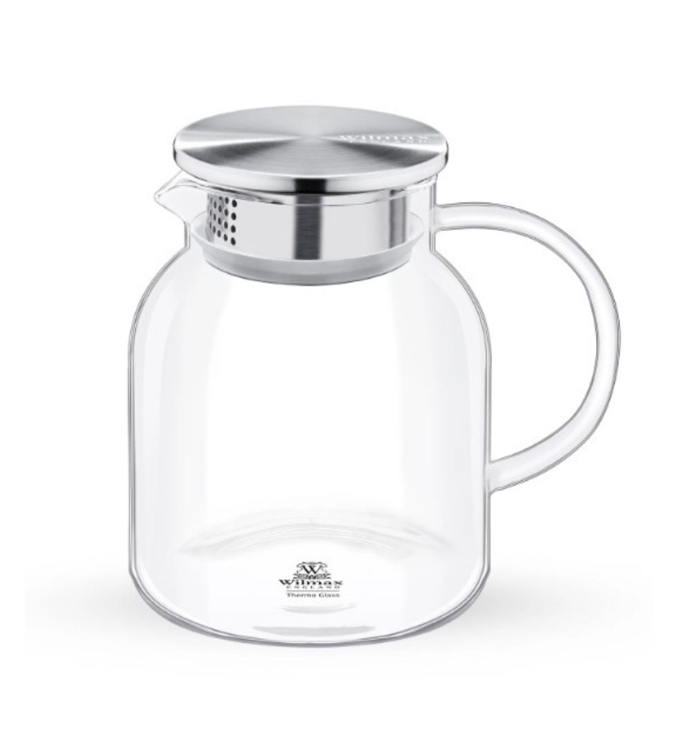 Dzbanek żaroodporny z metalową pokrywką 1l - Wilmax