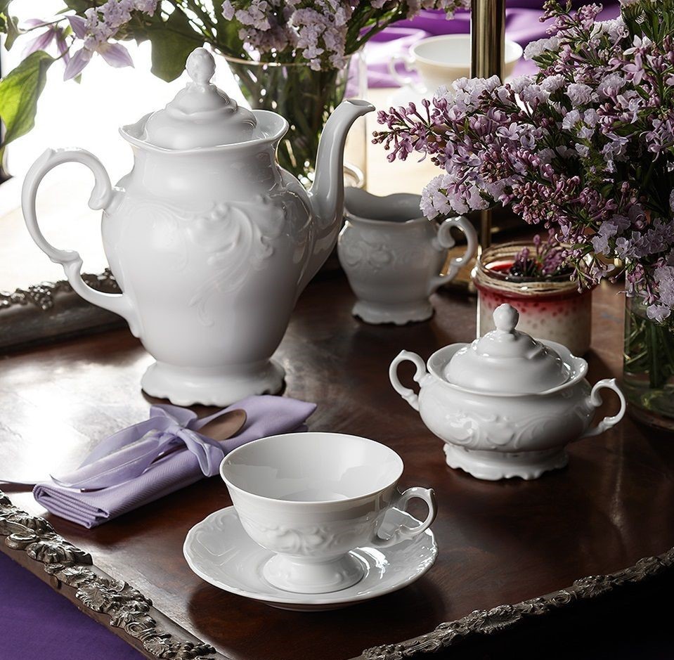 Garnitur do kawy na 12 osób (39el.) CHodzież - Fryderyka Biała