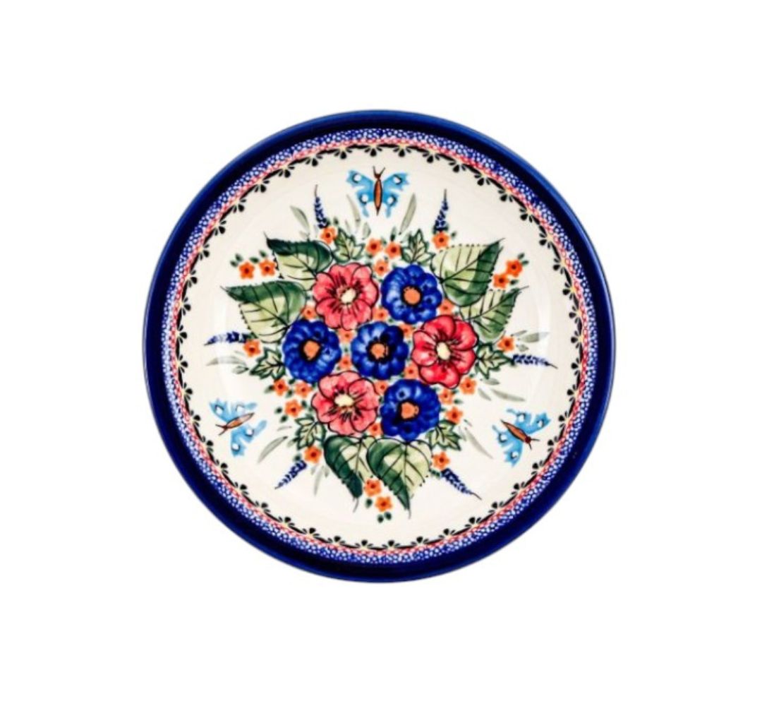 Talerz głęboki obiadowy 22,5 cm dek. 149art - Bolesławiec