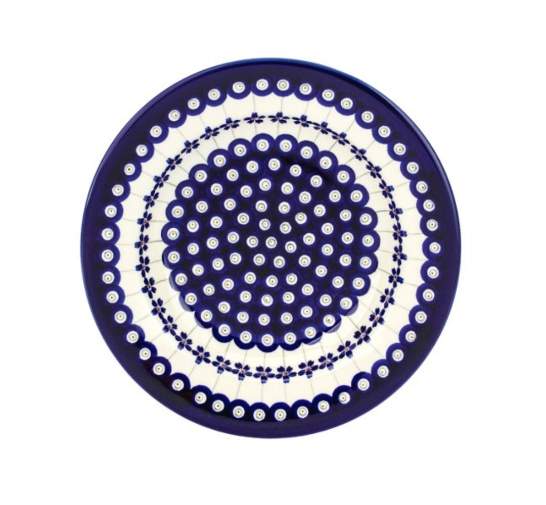 Talerz głęboki obiadowy 24 cm dek. 166a - Bolesławiec