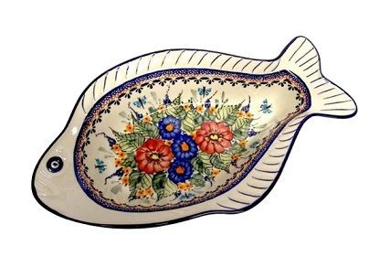 Półmisek ryba 44 cm Bolesławiec GU-1820/149ART