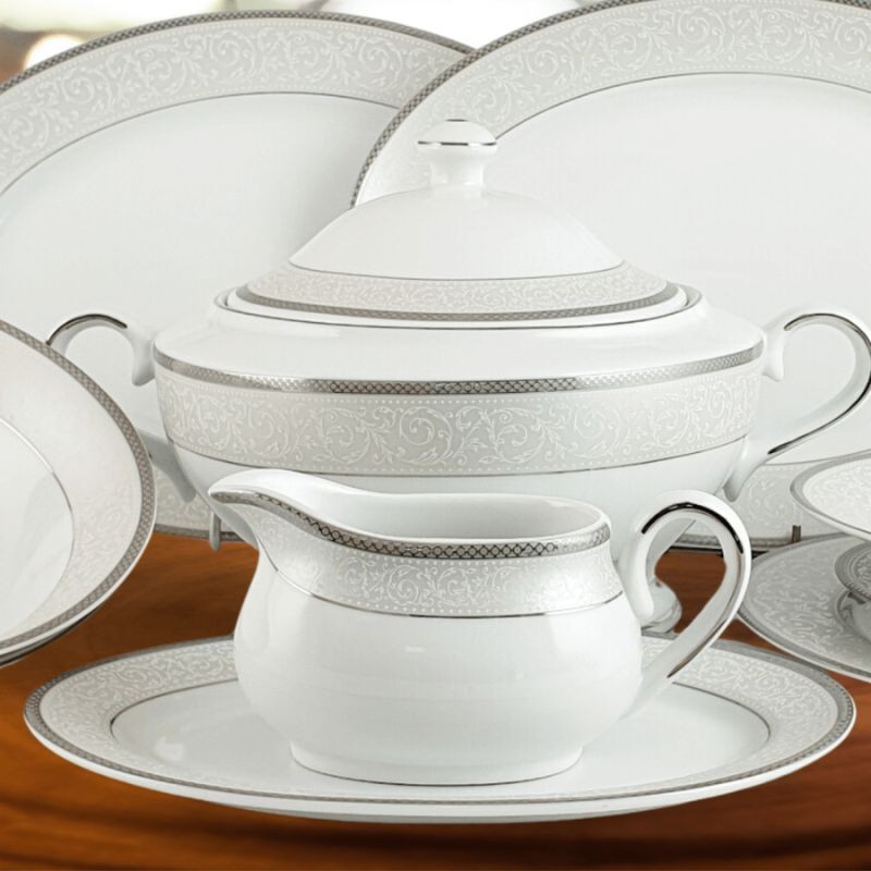Serwis obiadowy na 6 osób / 25 el Bogucice - Martha Platin Classic