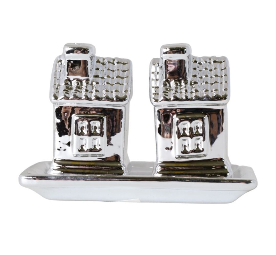 Komplet 2 domków sól/pieprz 7 cm - Ewax