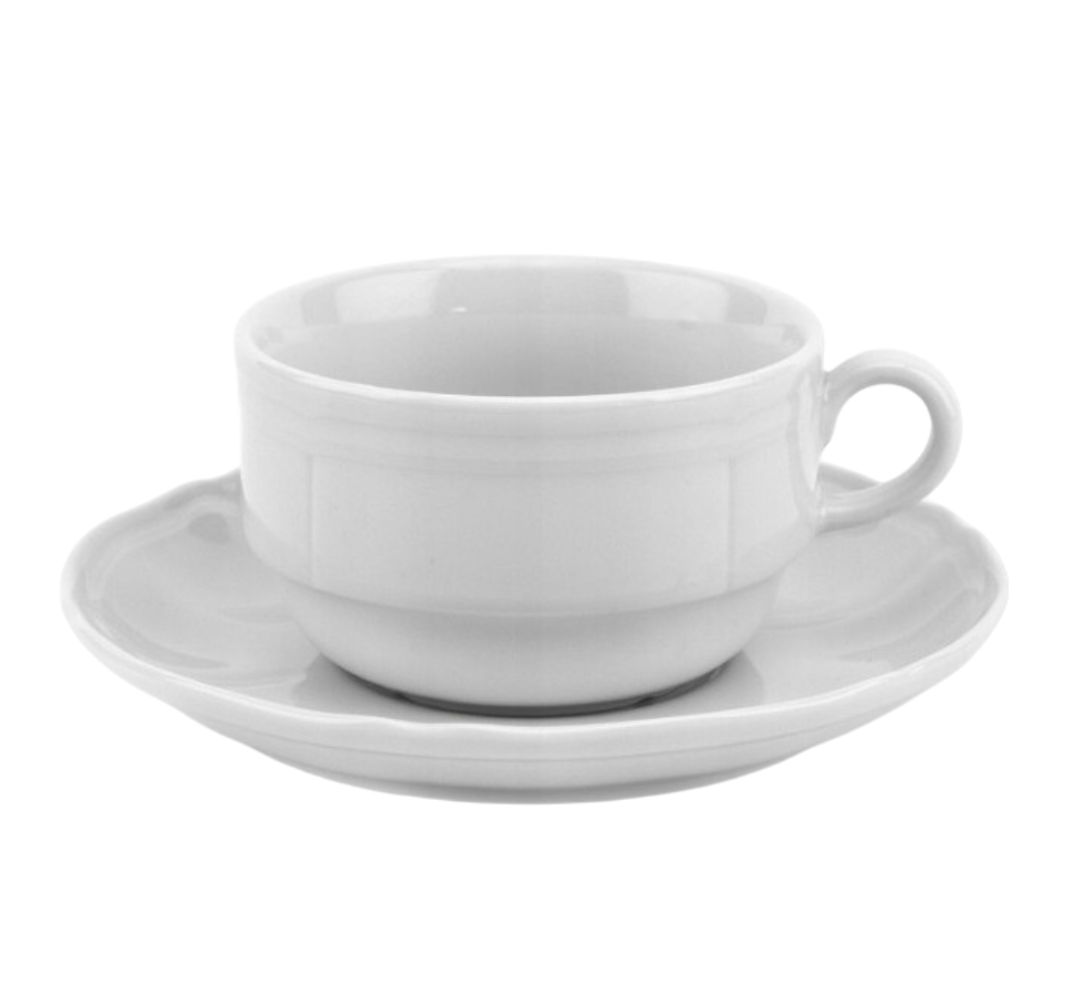 Filiżanka sztaplowana biała 220ml Alba Bogucice - Gino White