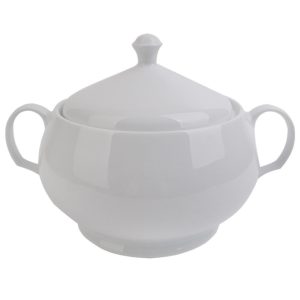 Waza biała niedekorowana 3l do gastronomii - Bogucice