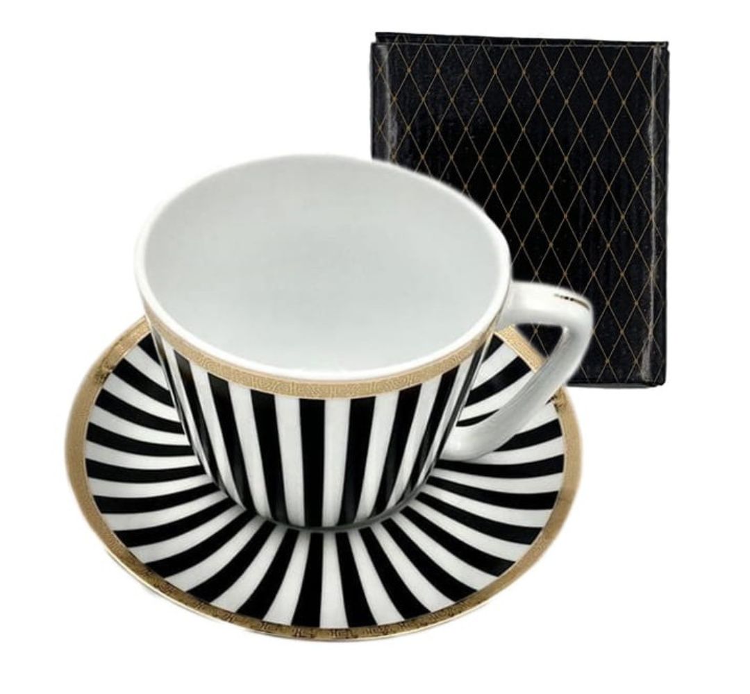 Filiżanka jumbo ze spodkiem 450ml Bogucice - Serko - obrazek 2