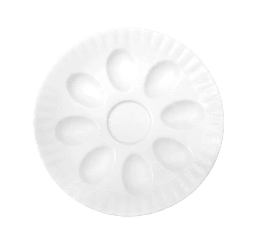 Półmisek okrągły do jaj 21 cm Chodzież - Iwona C000