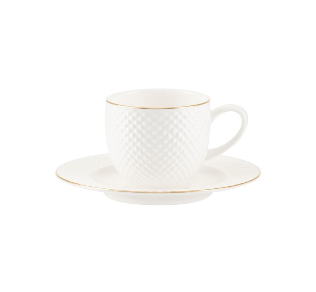 Filiżanka ze spodkiem 100 ml / 13 cm Villa Italia - Bari Gold