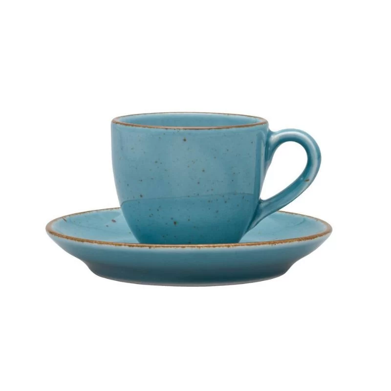 Filiżanka ze spodkiem 80 ml/12 cm Lubiana - Aida ART Turkus