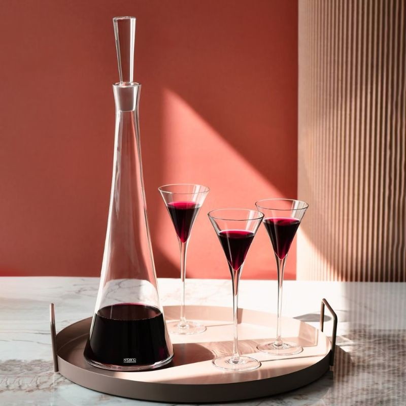 Komplet do likieru 7el. Krosno - Empire II