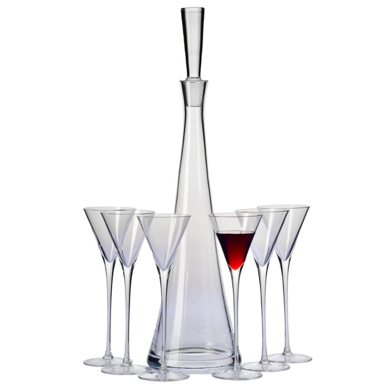 Komplet do likieru 7el. Krosno - Empire II