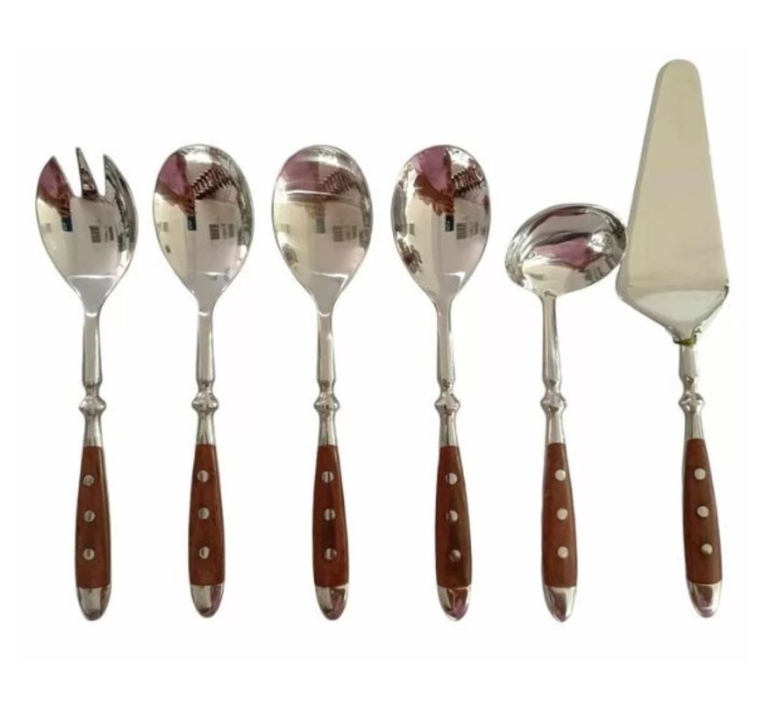 Komplet sztućców (6 el) z brązową rączką - Country / Will Serwing