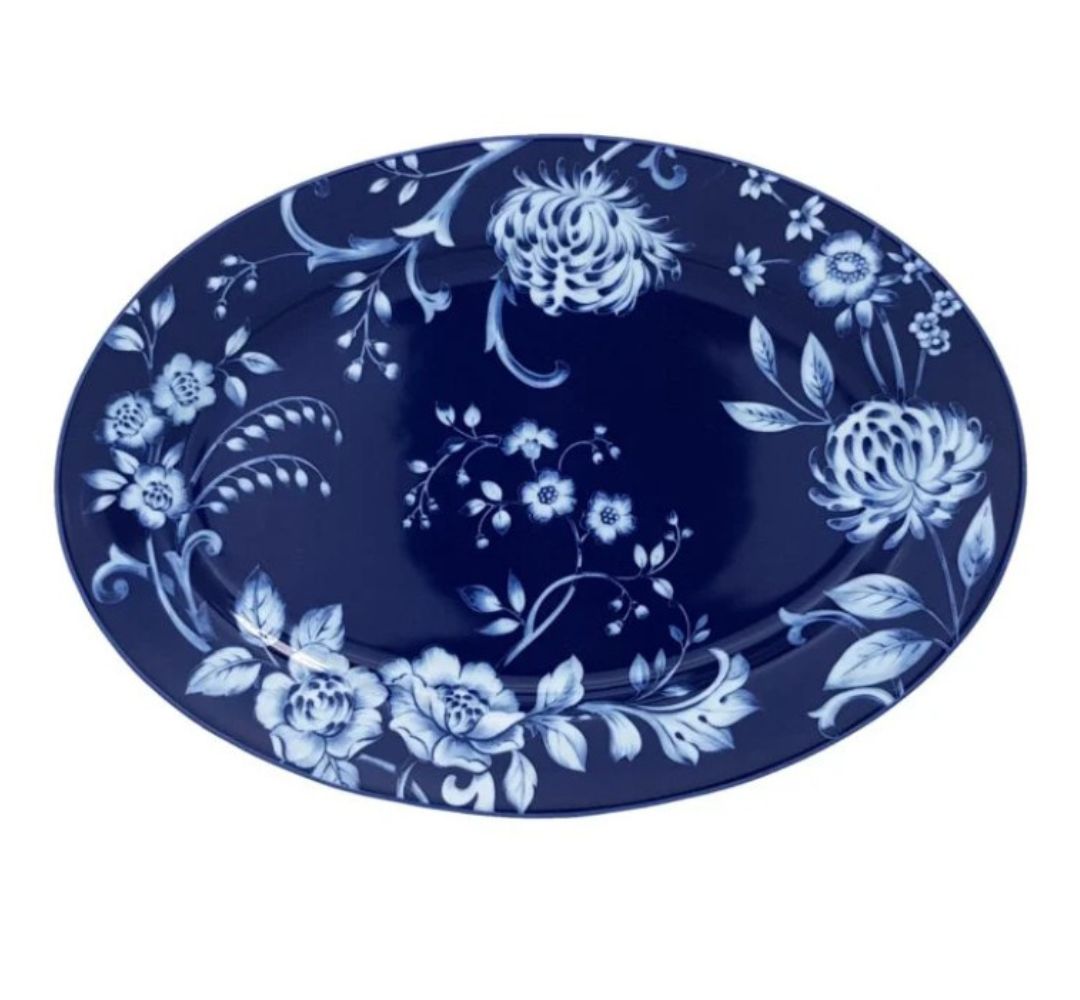 Półmis owalny 36 cm Bogucie - Evia Blue