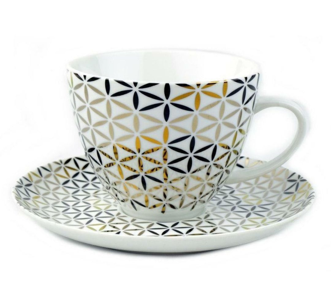 Filiżanka Jumbo 450 ml ze spodkiem 18 cm - Lenta