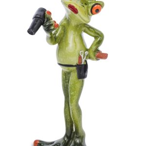 Figurka Żaba Fryzjerka 17 cm
