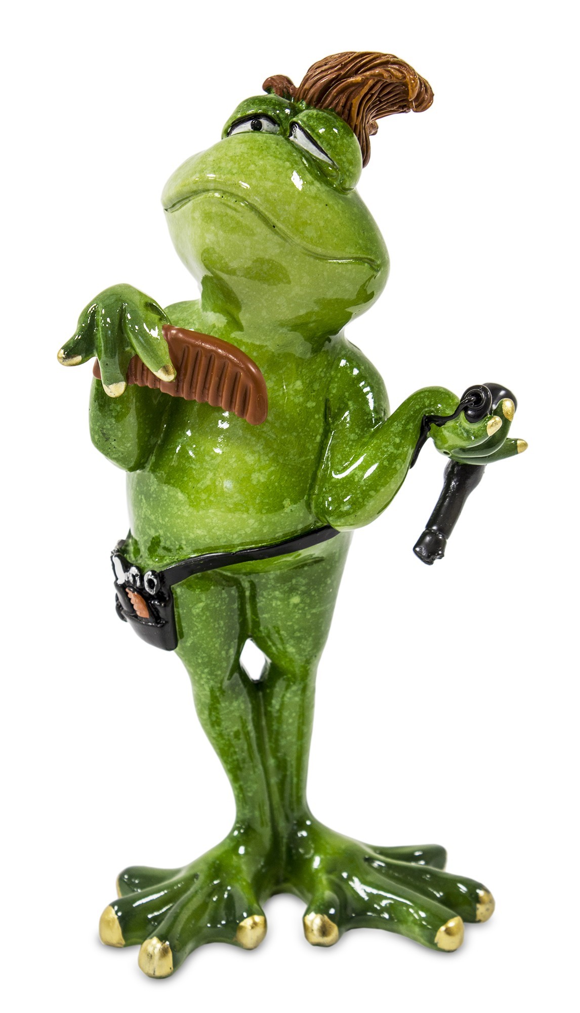 Figurka Żaba Fryzjer 20 cm