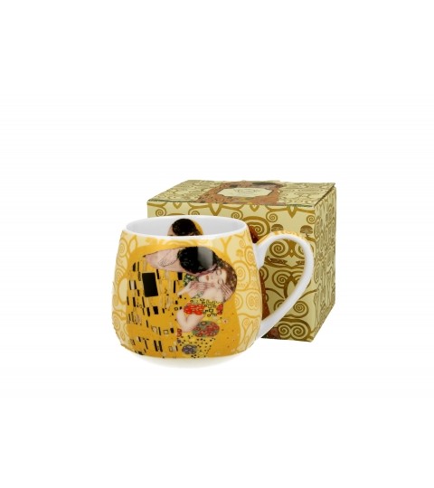 Kubek baryłka The Kiss Ecru inspired by Klimt 430 ml