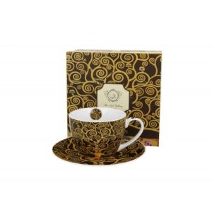 Filiżanka ze spodkiem Tree Of Life inspired by Klimt 250 ml