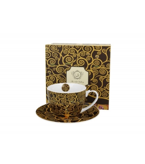 Filiżanka ze spodkiem Tree Of Life inspired by Klimt 250 ml