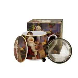 Kubek Baryłka z Zaparzaczem Santa Letter 430 ml