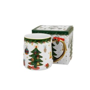 Kubek z kokardą Around Christmas Tree 250 ml