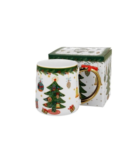 Kubek z kokardą Around Christmas Tree 250 ml