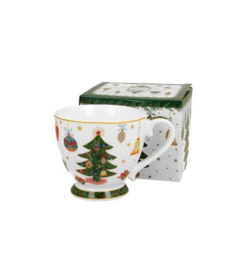 Kubek na stopce Around Christmas Tree 530 ml