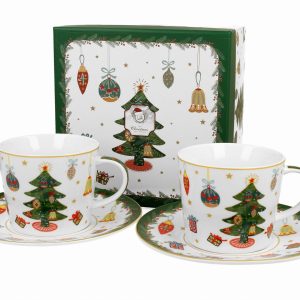 Komplet 2 Filiżanek ze Spodkami 250 ml