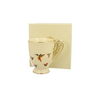 Kubek na stopce Ecru Kolibry 400 ml