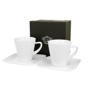 Komplet 2 filiżanek ze spodkami Infinity 250 ml