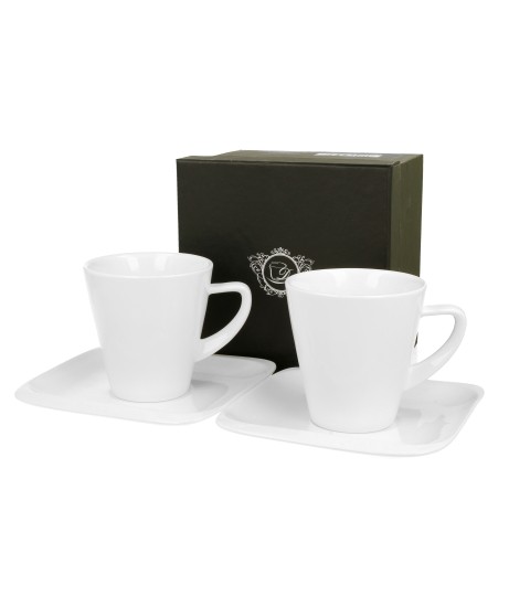 Komplet 2 filiżanek ze spodkami Infinity 250 ml
