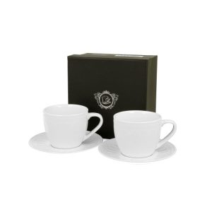 Komplet 2 filiżanek espresso ze spodkami Twilight 115 ml