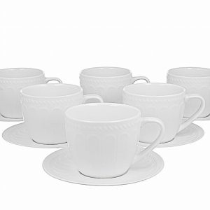 Komplet 6 filiżanek ze spodkami Twilight 260 ml
