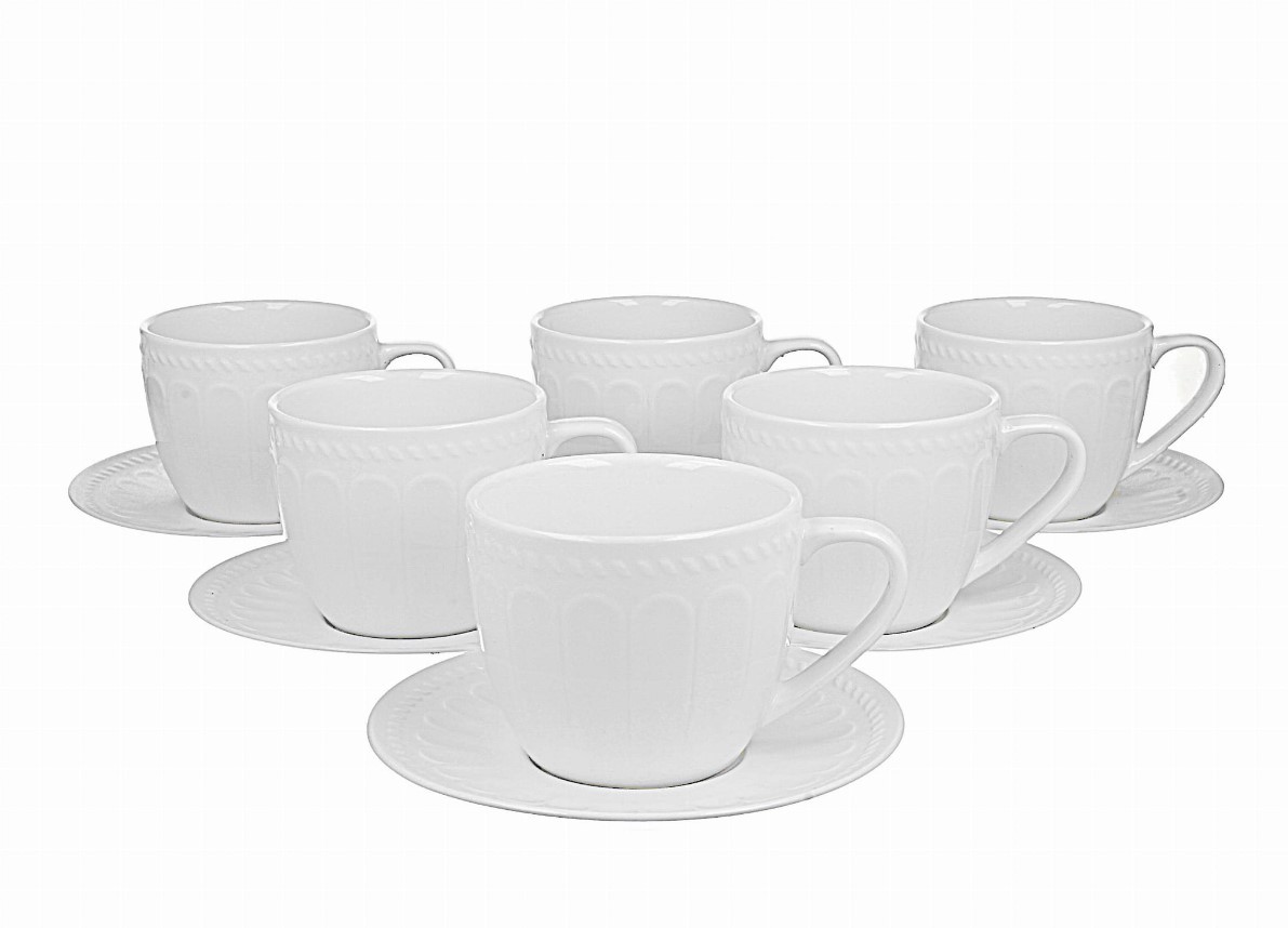 Komplet 6 filiżanek ze spodkami Twilight 260 ml