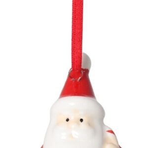 Zawieszka ceramiczna Mikołaj 8 cm