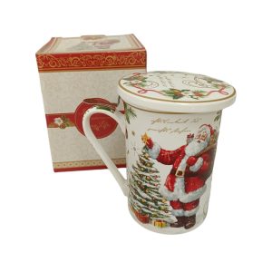 Kubek świąteczny z łyżeczką 250 ml