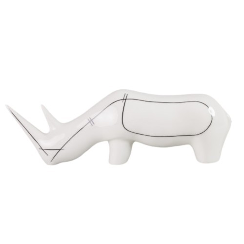 As Ćmielów - Figurka Porcelanowa Nosorożec Siła Natury