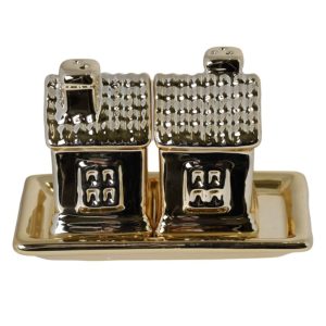 Komplet 2 domków sól/pieprz 7 cm - Ewax