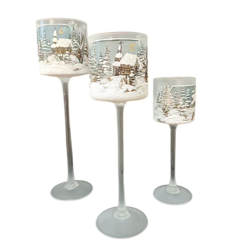 Kielich wysoki Zima White 35 cm