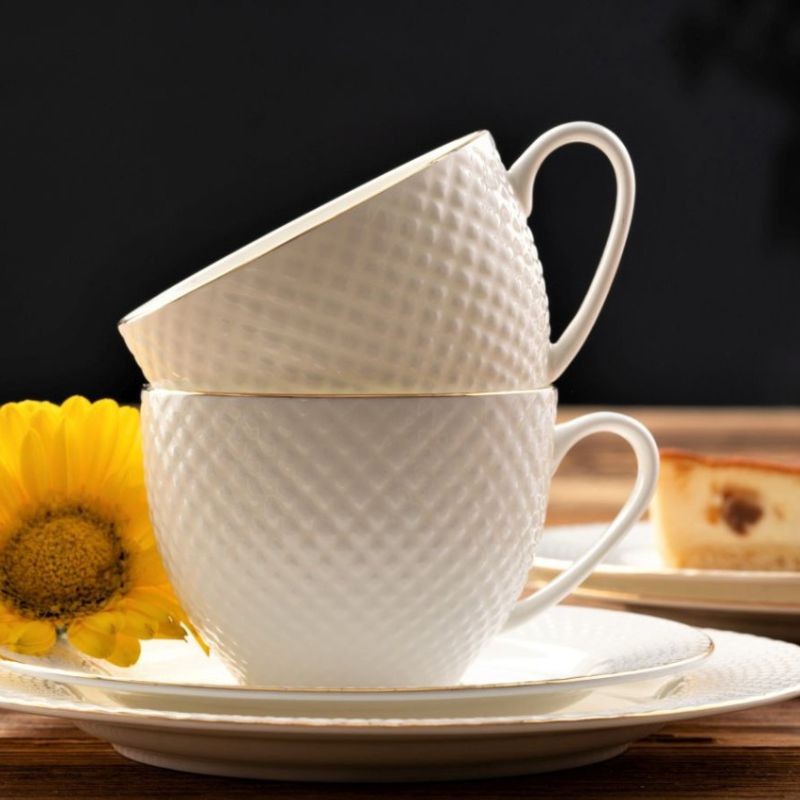 Filiżanka ze spodkiem250 ml Villa Italia - Bari Gold