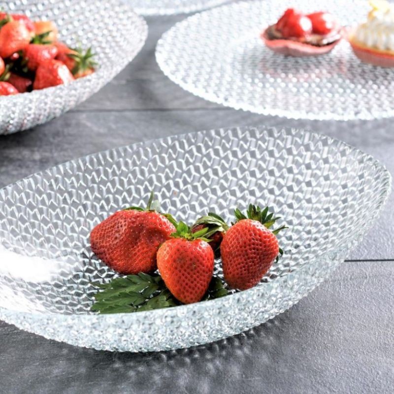 Salaterka szklana owalna 32 cm Villa Italia - Diamond