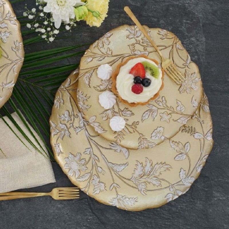 Talerz do ciasta 27 cm szklany Villa Italia - Planta