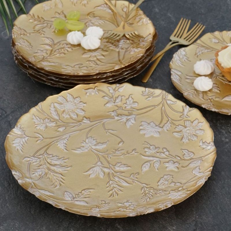 Talerz do ciasta 27 cm szklany Villa Italia - Planta