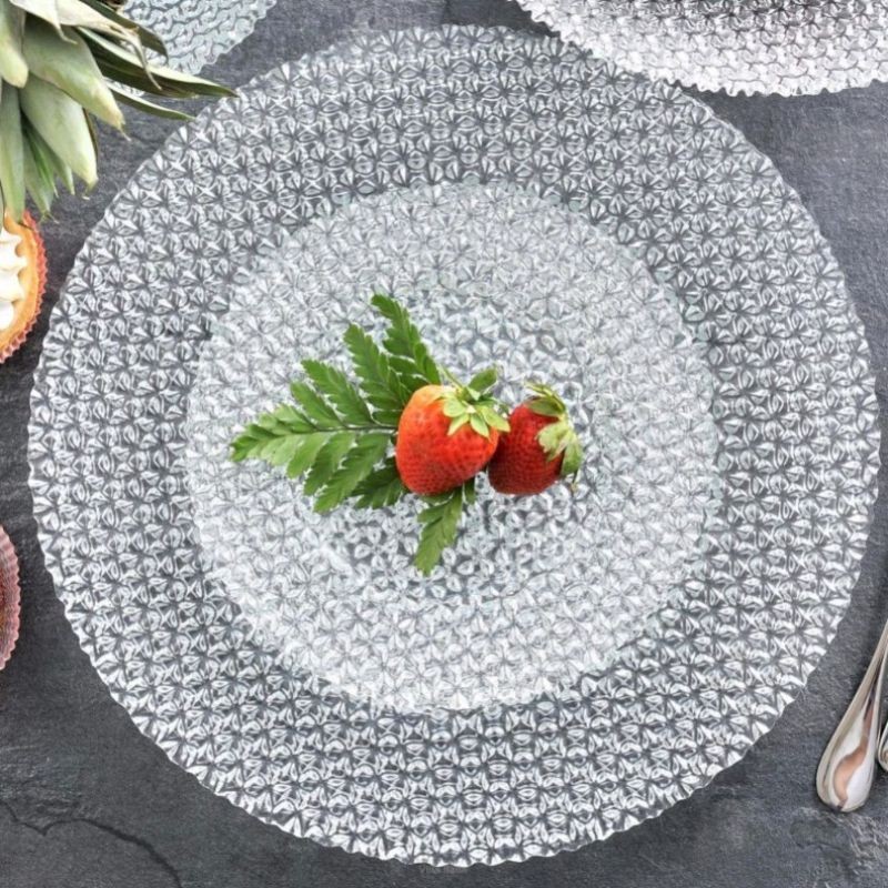 Talerz do ciasta szklany 34 cm Villa Italia - Diamond